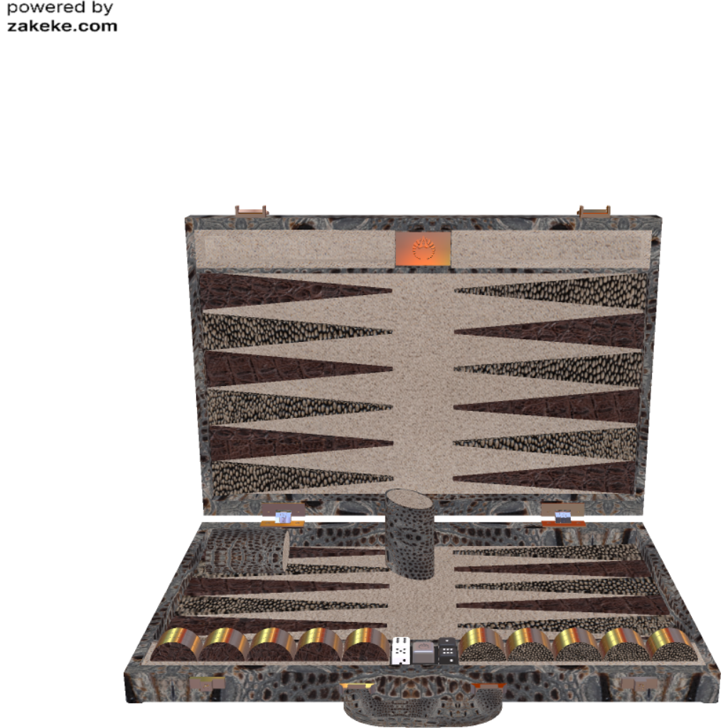Custom exotic skin backgammon 