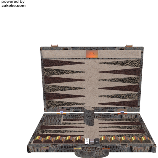 Custom exotic skin backgammon 