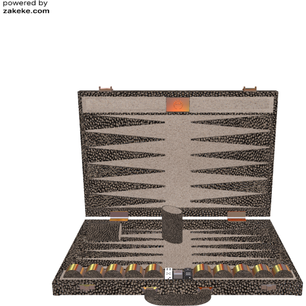 Custom exotic skin backgammon 