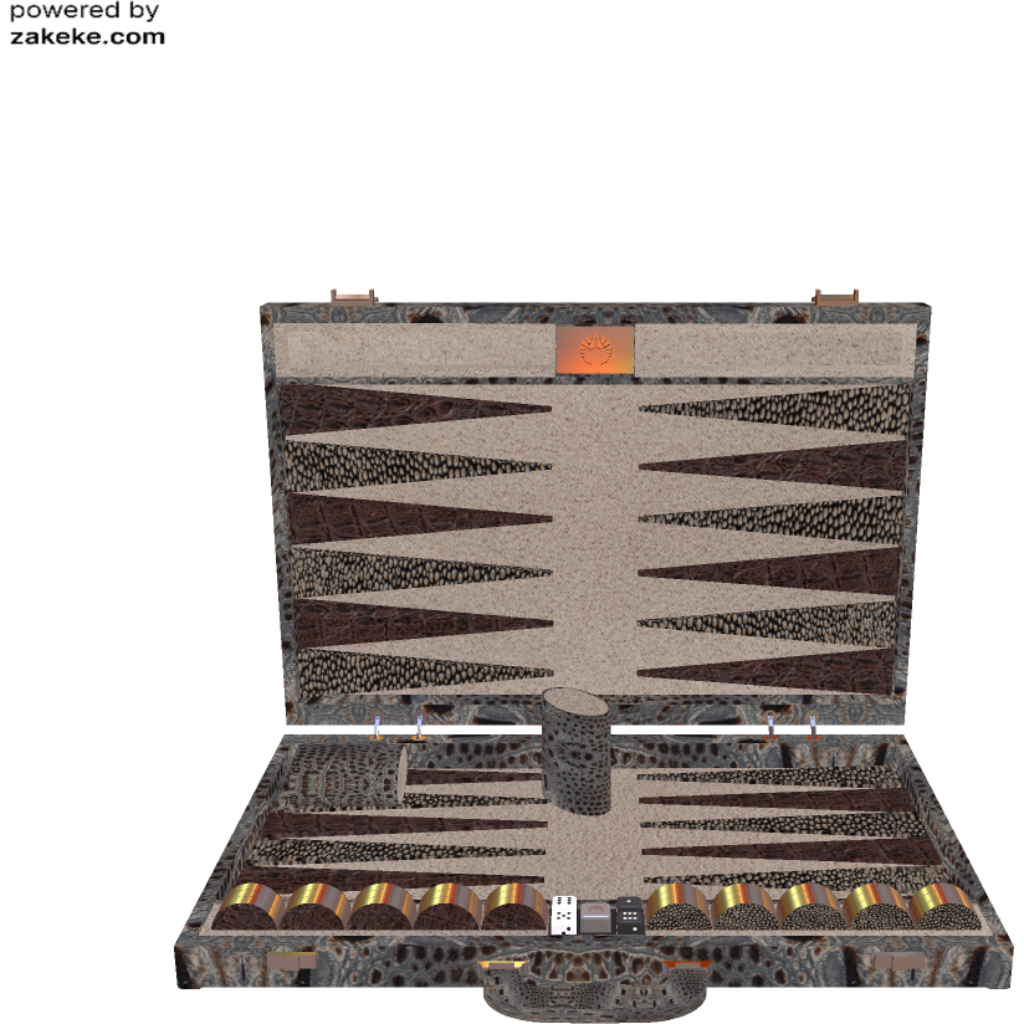 Custom exotic skin backgammon 