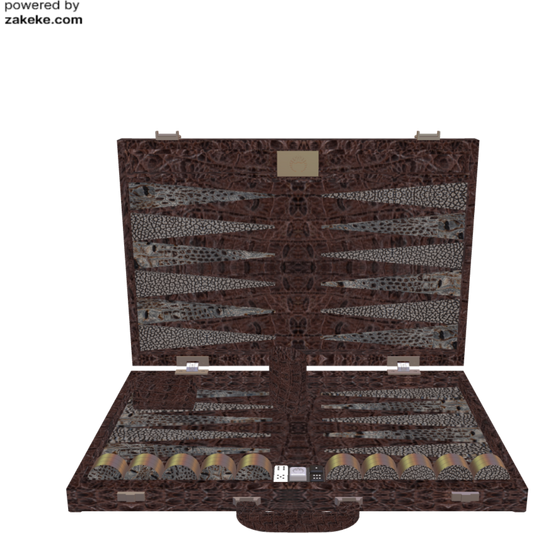 Backgammon piel exótica personalizado